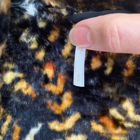 Free People Retro Print Faux Fur Coat - Picture 8 of 8